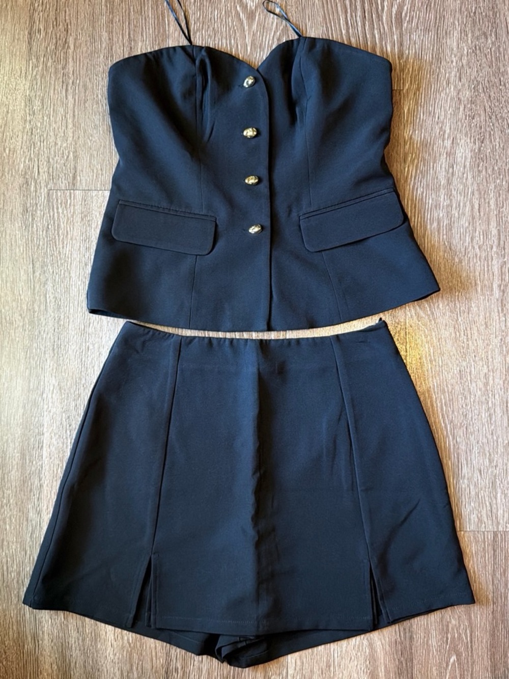 Sincerely Jules Black Mini Skirt - Tailored A-Line